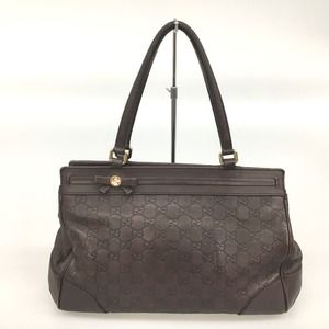 Gucci Guccisima Mayfair Ribbon Handbag Brown
